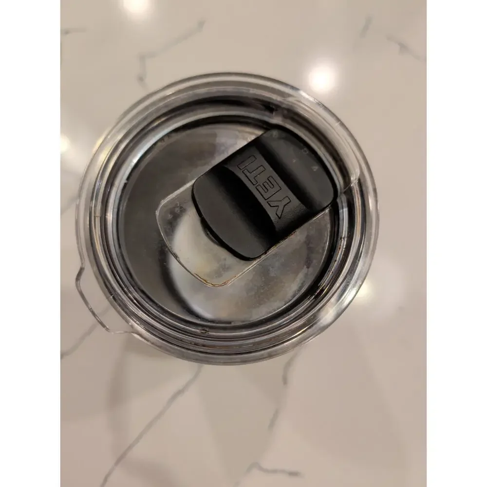 YETI Rambler 10 oz Lowball Tumbler Black Stainless Steel w/ Lid